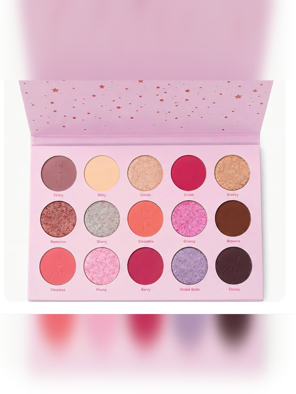 Moonslice Beauty Celestial Crush Eyeshadow Palette Assorted Pink Sparkly Shades